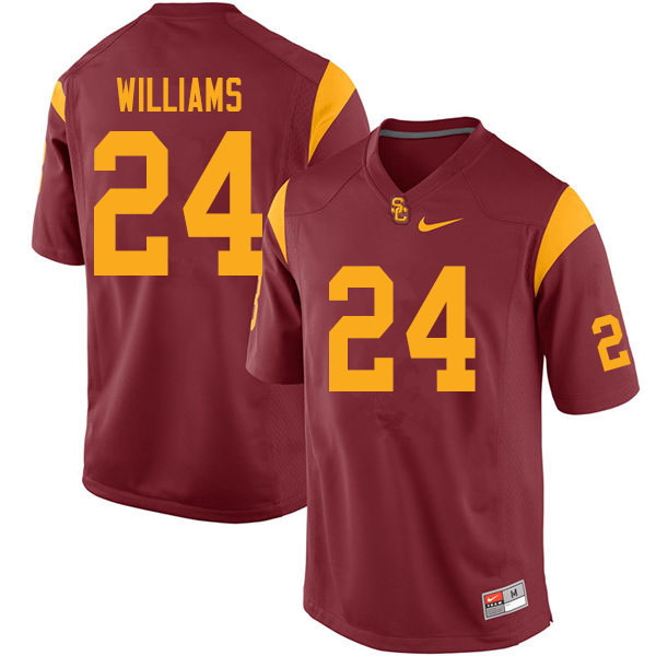 Men #24 Max Williams USC Trojans College Football Jerseys Sale-Cardinal